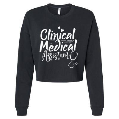 Clinical Medical Assistant Healthcare Technical Nurse Cropped Pullover Crew