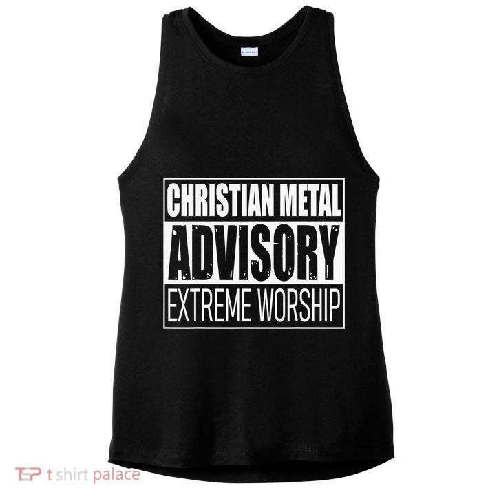 Christian Metal Advisory Extreme Worship Ladies PosiCharge Tri-Blend Wicking Tank