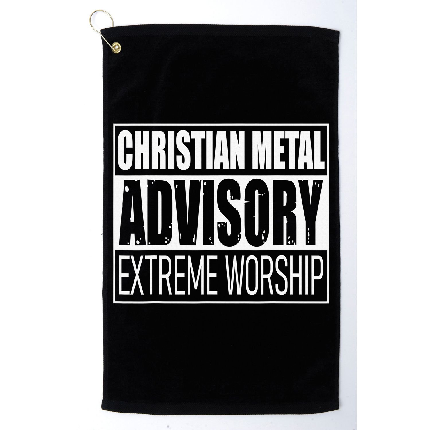 Christian Metal Advisory Extreme Worship Golf Towel