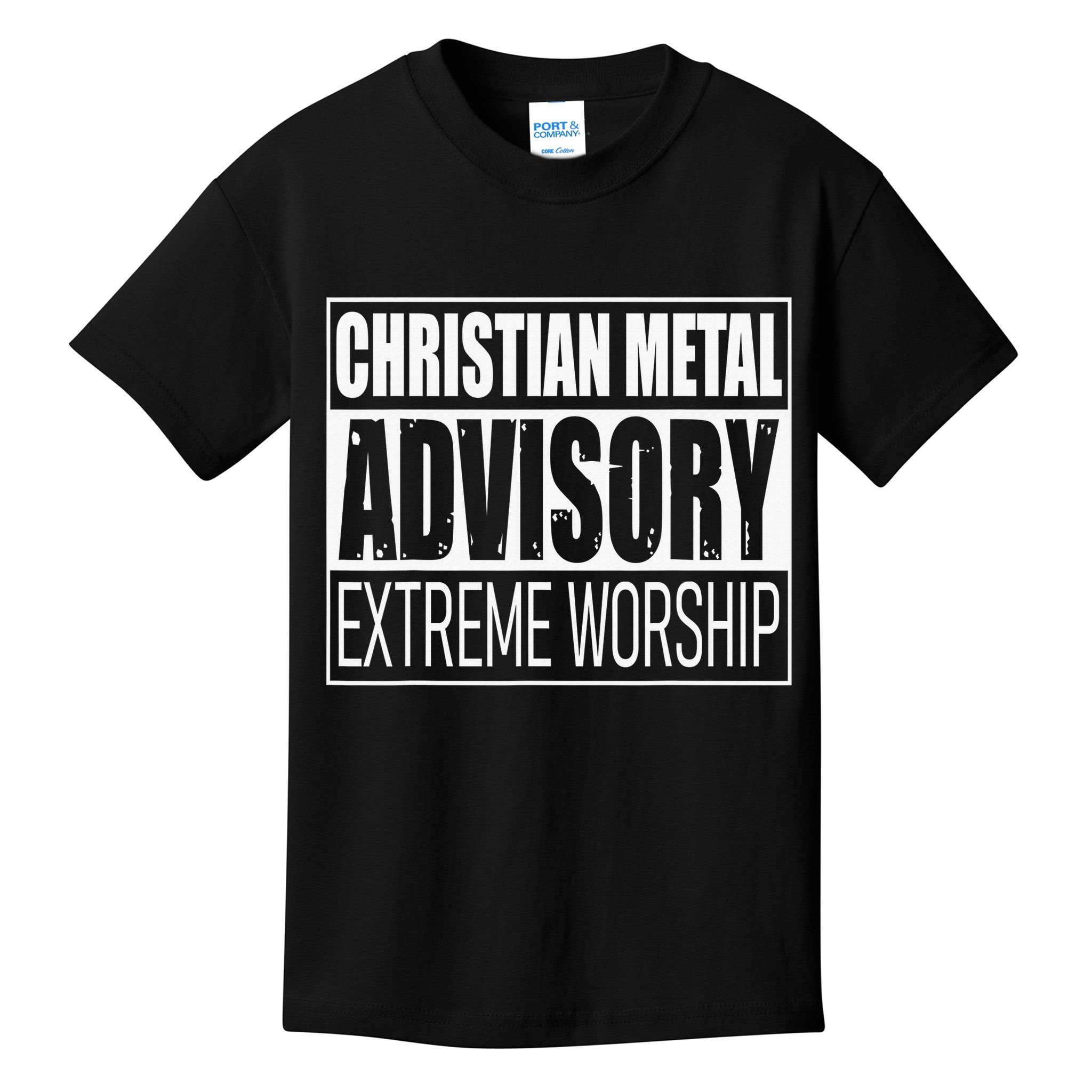 Christian Metal Advisory Extreme Worship Kids T-Shirt