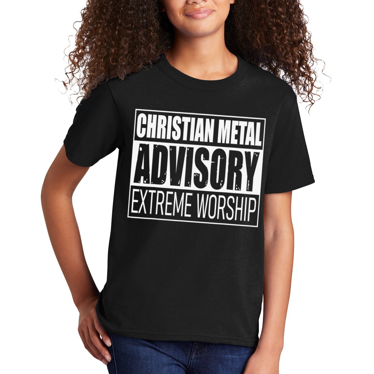 Christian Metal Advisory Extreme Worship Kids T-Shirt
