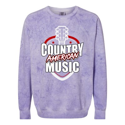 Country Music America Colorblast Crewneck Sweatshirt