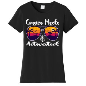 Cruise Mode Activated Vacation Funny Family Matching Group Women's T-Shirt