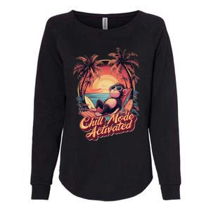 Chill Mode Activated Funny Monkey With Sunglasses Vacay Vibe Gift Womens California Wash Sweatshirt