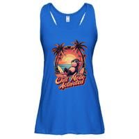 Chill Mode Activated Funny Monkey With Sunglasses Vacay Vibe Gift Ladies Essential Flowy Tank