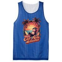 Chill Mode Activated Funny Monkey With Sunglasses Vacay Vibe Gift Mesh Reversible Basketball Jersey Tank