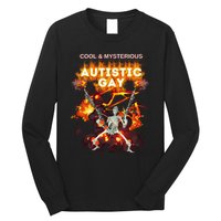 Cool Mysterious Autistic Gay Hard Skeleton Meme Long Sleeve Shirt