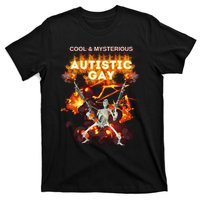 Cool Mysterious Autistic Gay Hard Skeleton Meme T-Shirt