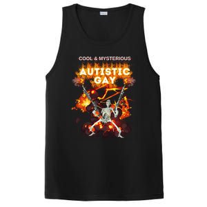 Cool Mysterious Autistic Gay Hard Skeleton Meme PosiCharge Competitor Tank