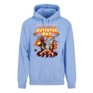 Cool Mysterious Autistic Gay Hard Skeleton Meme Unisex Surf Hoodie