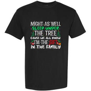 Christmas Might As Well Sleep Under Tree Christmas Garment-Dyed Heavyweight T-Shirt