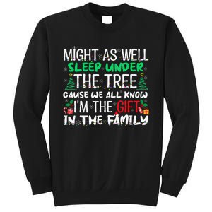 Christmas Might As Well Sleep Under Tree Christmas Sweatshirt