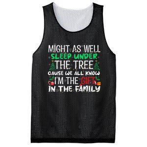 Christmas Might As Well Sleep Under Tree Christmas Mesh Reversible Basketball Jersey Tank