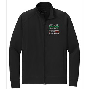 Christmas Might As Well Sleep Under Tree Christmas Stretch Full-Zip Cadet Jacket