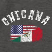 Chicana Mexican American Flag Mexico United States Latina Meaningful Gift Vector Backpack
