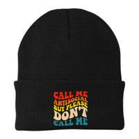 Call Me Antisocial But Please DonT Call Me Knit Cap Winter Beanie