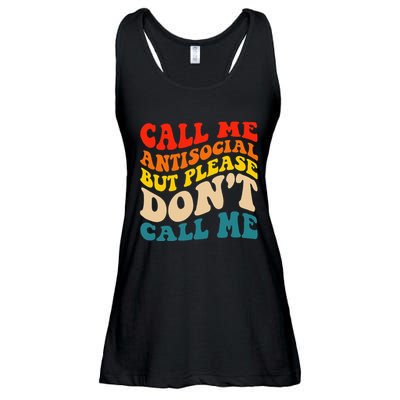 Call Me Antisocial But Please DonT Call Me Ladies Essential Flowy Tank