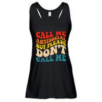 Call Me Antisocial But Please DonT Call Me Ladies Essential Flowy Tank