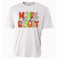 Cute Merry And Bright Christmas Lights Funny Xmas Women Cooling Performance Crew T-Shirt