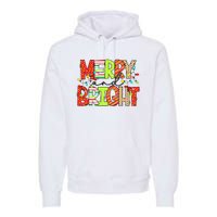 Cute Merry And Bright Christmas Lights Funny Xmas Women Premium Hoodie