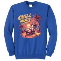 Chill Mode Activated Funny Unicorn Vacay Mode On Beach Vibe Gift Tall Sweatshirt