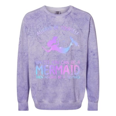 Cute Mermaid Art For  Sea Creature Mermaid Lover Colorblast Crewneck Sweatshirt