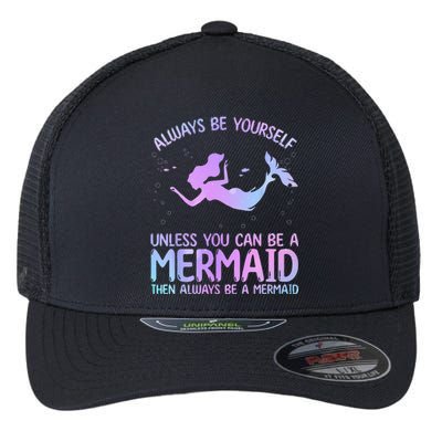 Cute Mermaid Art For  Sea Creature Mermaid Lover Flexfit Unipanel Trucker Cap