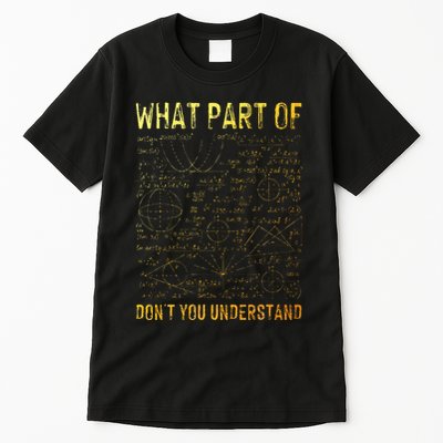 Cool Math Art For Women Algebra Mathematics Math Teacher Tall T-Shirt