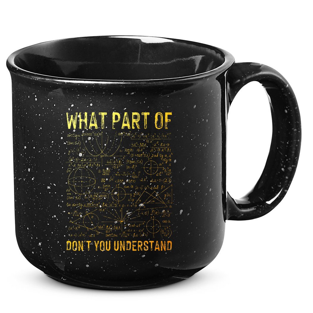 Cool Math Art For Women Algebra Mathematics Math Teacher 15oz Campfire Ceramic Mug