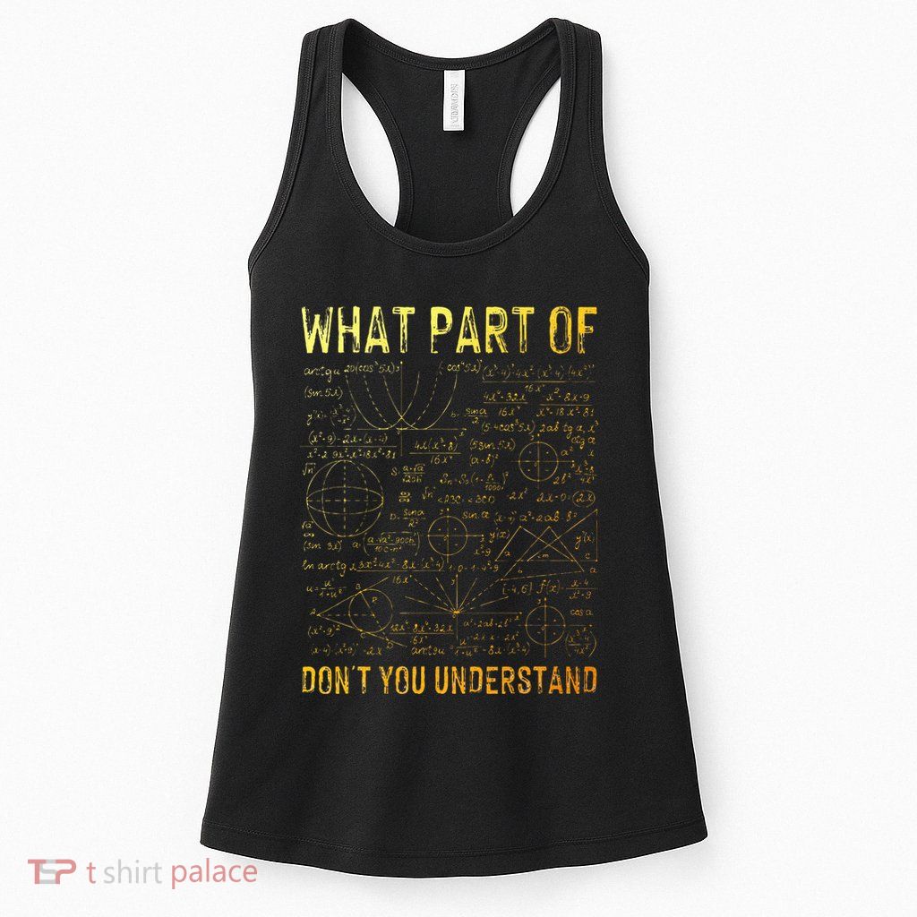 Cool Math Art For Women Algebra Mathematics Math Teacher Womens Tank Top