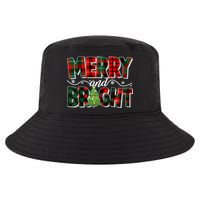 Christmas Merry And Bright Red And Green Patterns Cool Comfort Performance Bucket Hat