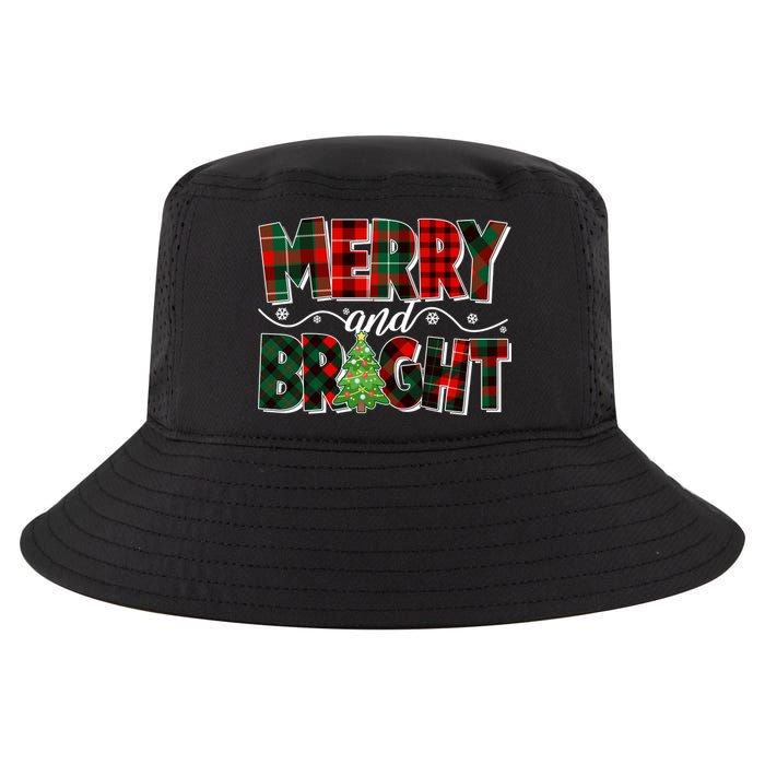 Christmas Merry And Bright Red And Green Patterns Cool Comfort Performance Bucket Hat