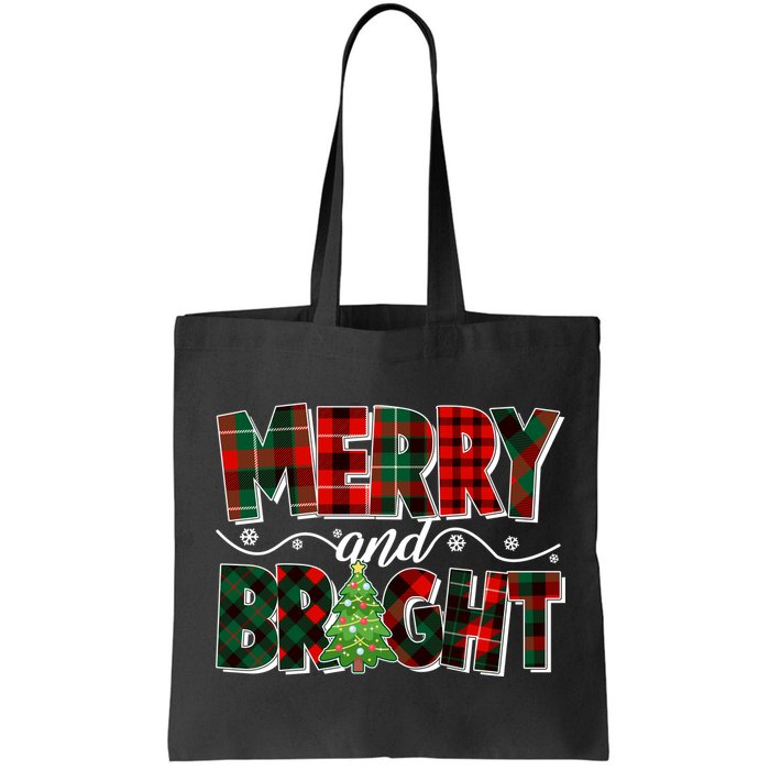 Christmas Merry And Bright Red And Green Patterns Bag