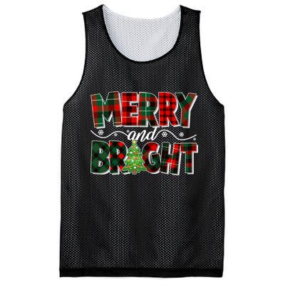 Christmas Merry And Bright Red And Green Patterns Mesh Reversible Basketball Jersey Tank