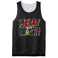 Christmas Merry And Bright Red And Green Patterns Mesh Reversible Basketball Jersey Tank