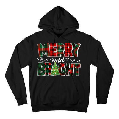 Christmas Merry And Bright Red And Green Patterns Tall Hoodie