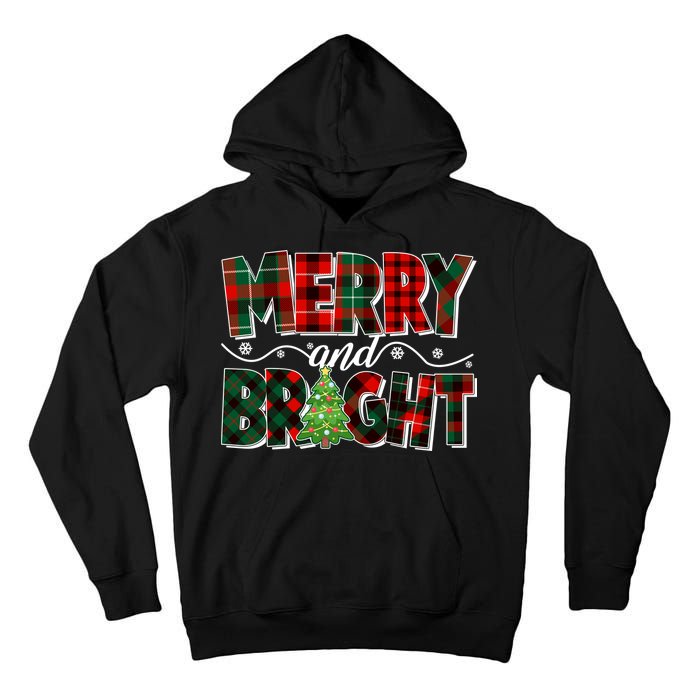 Christmas Merry And Bright Red And Green Patterns Tall Hoodie