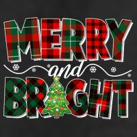Christmas Merry And Bright Red And Green Patterns Microfiber Hand Towel