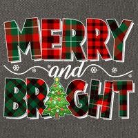 Christmas Merry And Bright Red And Green Patterns Cotton Canvas Backpack