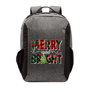 Christmas Merry And Bright Red And Green Patterns Vector Backpack