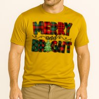 Christmas Merry And Bright Red And Green Patterns Performance Shirt
