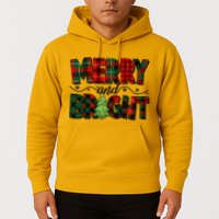 Christmas Merry And Bright Red And Green Patterns Hoodie