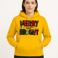 Christmas Merry And Bright Red And Green Patterns Hoodie
