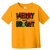 Christmas Merry And Bright Red And Green Patterns Toddler T-Shirt