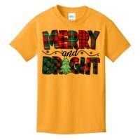 Christmas Merry And Bright Red And Green Patterns Kids T-Shirt