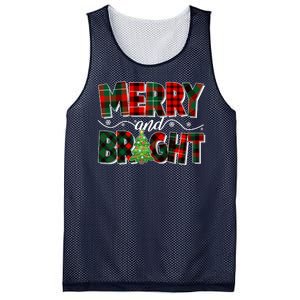 Christmas Merry And Bright Red And Green Patterns Mesh Reversible Basketball Jersey Tank