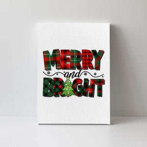 Christmas Merry And Bright Red And Green Patterns Canvas