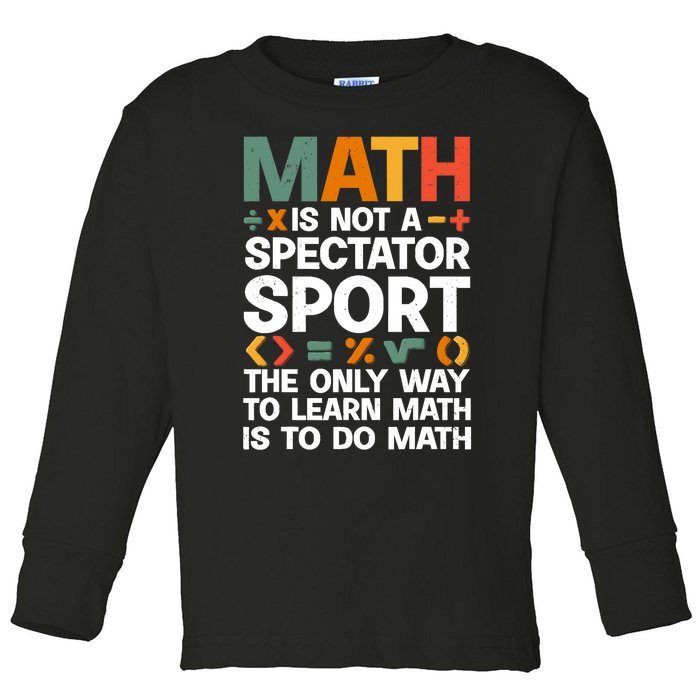 Cool Math Art For Wo Mathematics Number Math Lovers Toddler Long Sleeve Shirt