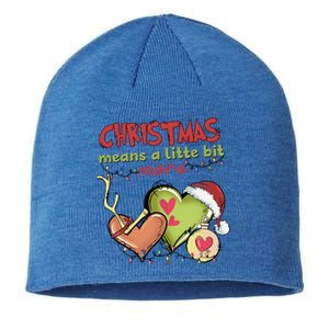 Christmas Means A Little Bit More Matching Family Christmas Gift Sustainable Beanie