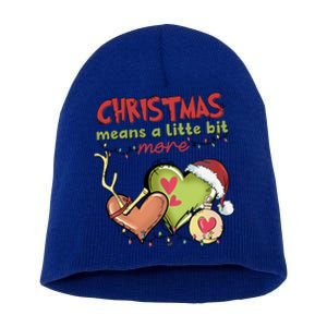 Christmas Means A Little Bit More Matching Family Christmas Gift Short Acrylic Beanie